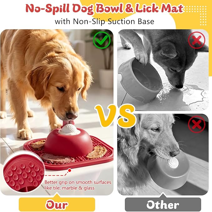Slow Feeder Dog Bowls & Lick Mat - Image 5