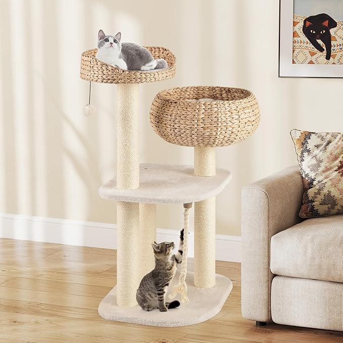 Tangkula Modern Cat Tree, Tall Cat Tower - Image 9