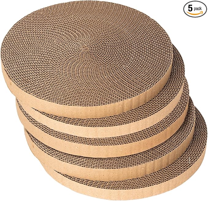 Round cat Scratcher Refill, 10 inch Diameter, 7/8 inch Thickness Scratcher by Unknown