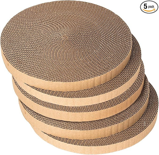 Round cat Scratcher Refill, 10 inch Diameter, 7/8 inch Thickness Scratcher by Unknown