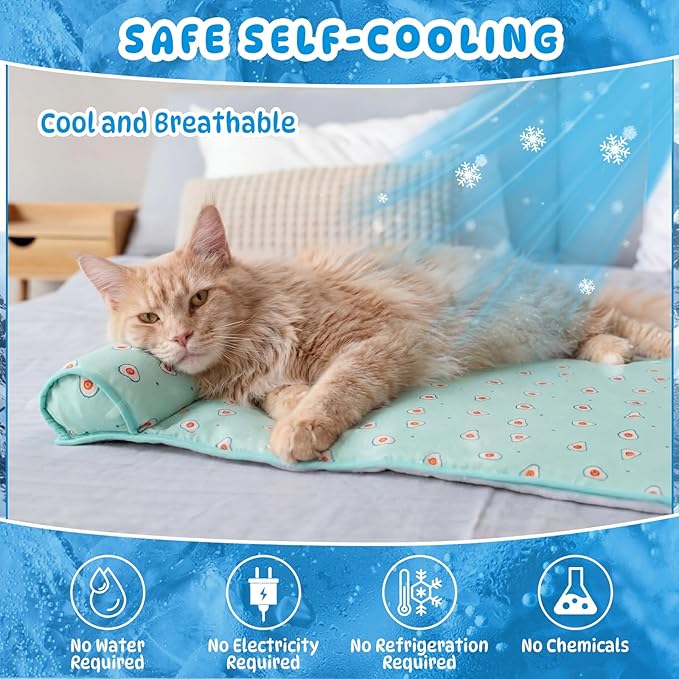 DoubleFill 4 Pack Cooling Pet Mats 23.6" x 31.5" Cooling Dog Beds - Image 6