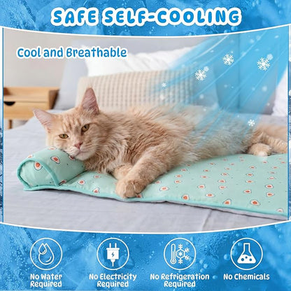 DoubleFill 4 Pack Cooling Pet Mats 23.6" x 31.5" Cooling Dog Beds - Image 6