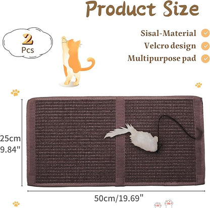 JanYoo 2 Pieces Cat Scratcher Mat - Image 2