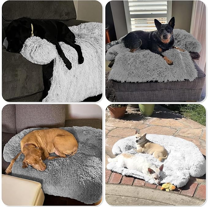 GGIB Calming Dog Bed Fluffy Plush Dog Mat - Image 7