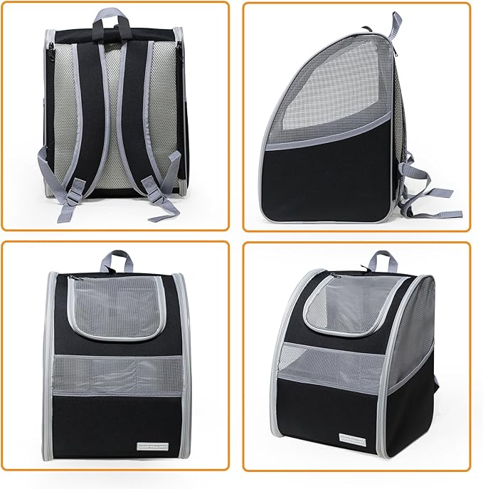 Cat Carrier Backpack with Reflector with Safety Leash Up to 15Lbs, Pet Carrier - Image 8