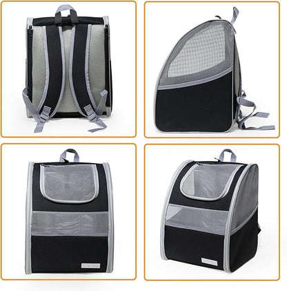 Cat Carrier Backpack with Reflector with Safety Leash Up to 15Lbs, Pet Carrier - Image 8
