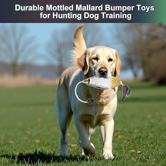 fingig 2 Pcs Mottled Mallard Mandarin Duck Dummy Bumper Toys - Image 2