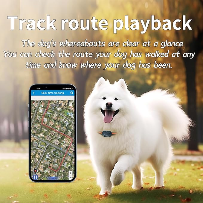 Dog GPS Tracker with Health Monitoring: Real-Time Pet Tracker Collar Attachment - Image 2