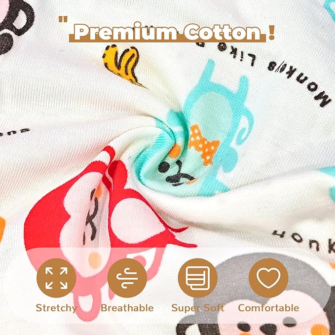PETCARE Cartoon Dog Shirts for Small Dogs Cute Dog Clothes Brown Monkey Tshirt - Image 7