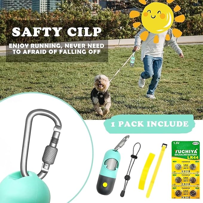 Dog Poop Bags Holder with LED Flashlight|Pet Waste Bags Dispenser - Image 4