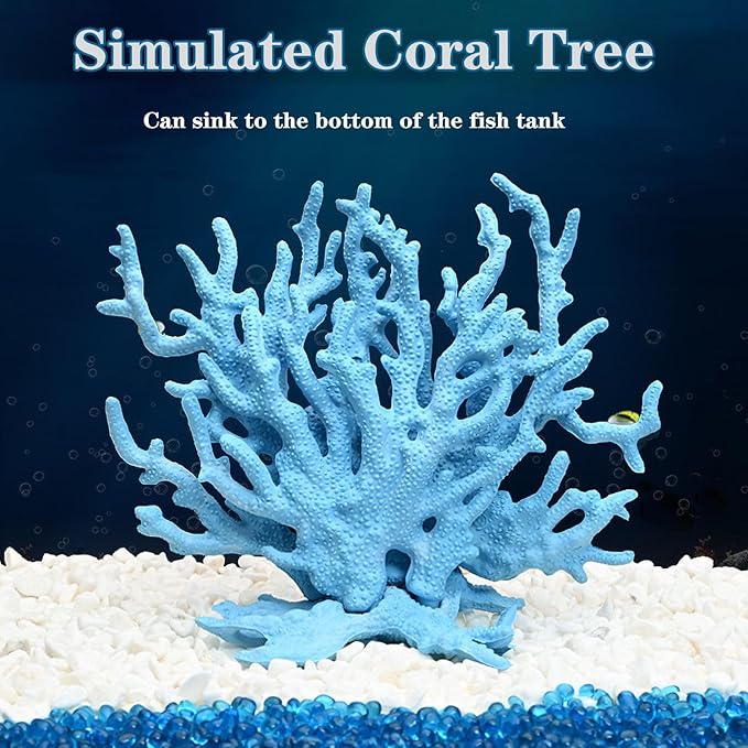 Besimple Artificial Aquarium Coral Ornament Plastic Fish Tank Plants Decoration - Image 6