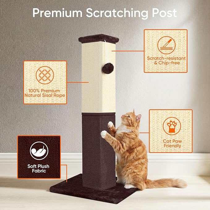 Cat Scratching Post, 32 Inch Cat Scratching Post - Image 3