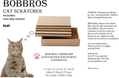 5 Packs in 1 XL Cat Scratcher, Cat Scratching Pad, Double Sided Cardboard Cat - Image 5