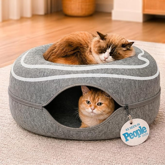 Peekaboo Cat Cave Donut by MEOWFIA
