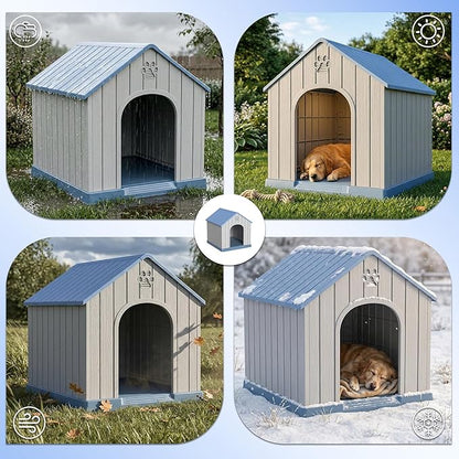 DRATO Outdoor Dog House Waterproof Roof, Large Capacity Pet House - Image 6