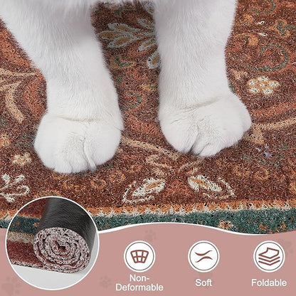 Unicorn Catcher Cat Litter Mat 33" x 22" Non-Slip Litter Box Mat Washable - Image 5