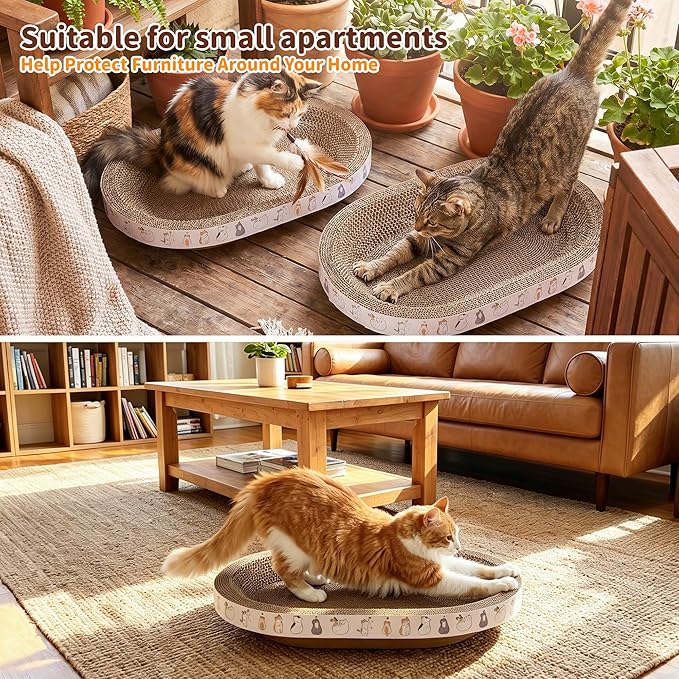 PatiencET Oval Cat Scratcher Lounge - Image 2