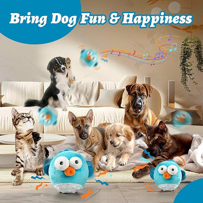 GUKCO Dog Toys, Rechargeable Crinkle Chew Interactive Squeaky Toy - Image 3