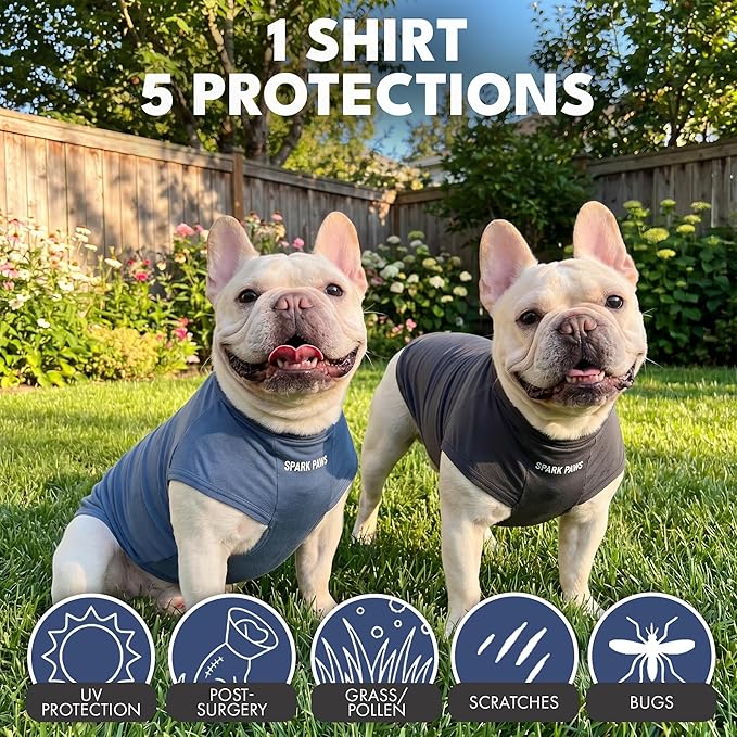 Spark Paws Sunblock Dog T-Shirt, SPF30 Protection, Lightweight Breathable Quick - Image 4