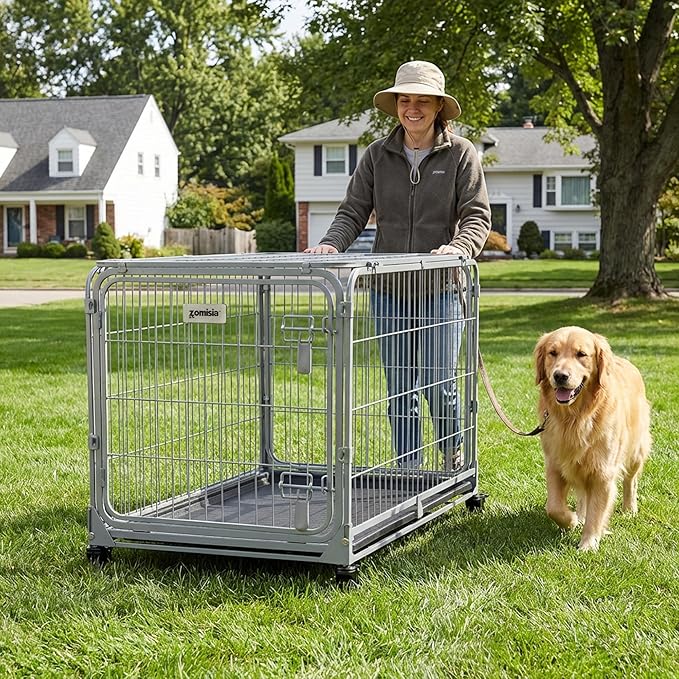 ZOMISIA Collapsible Dog Crate for Large Dogs - Image 5
