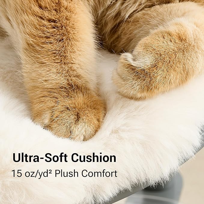 34" Modern Cat Tree Furniture, Minimalist Metal Frame Cat Tower - Image 7