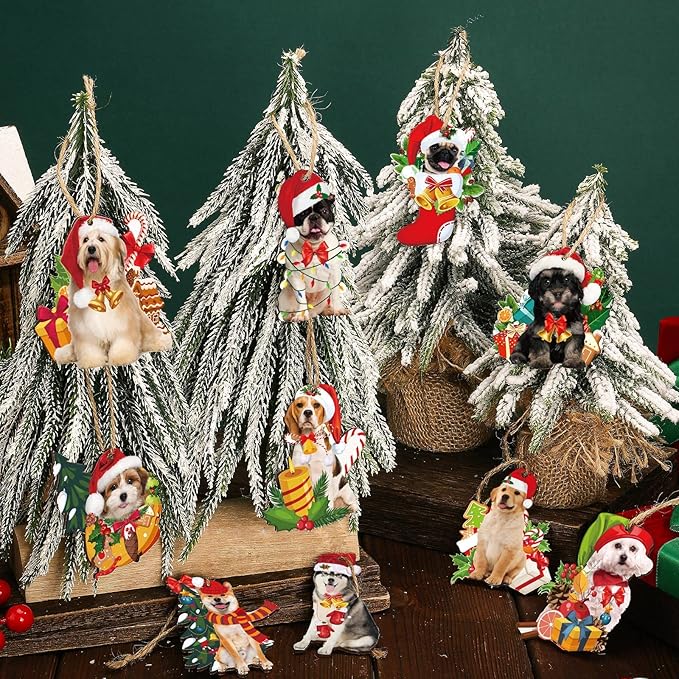 40 Pieces Dog Christmas Tree Ornament Xmas Decorations Funny Dog Lovers Gift - Image 5