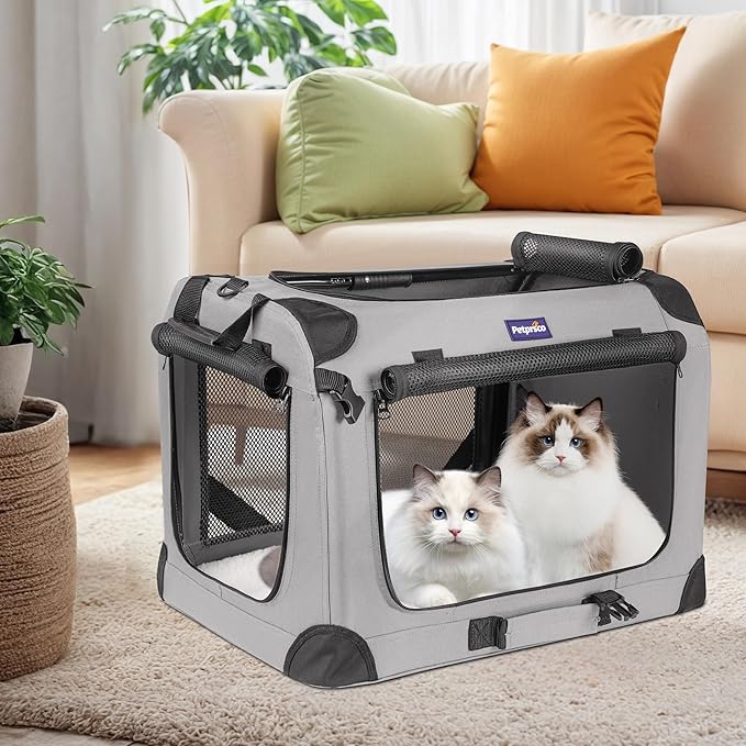 Petprsco Large Cat Carrier for 2 Cats Small Medium Dogs, Soft Pet Carrier - Image 2
