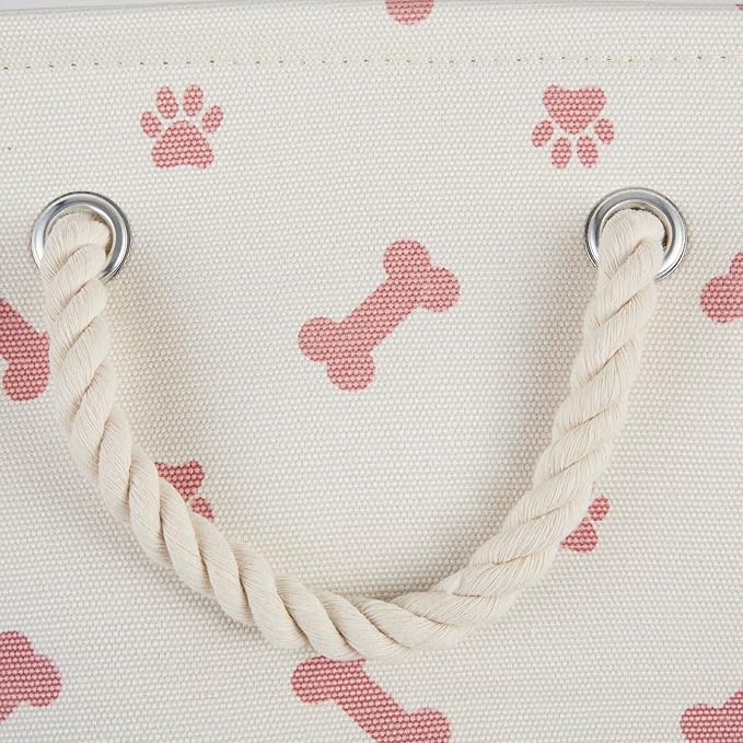 Bone Dry Pet Storage Collection Paw and Bone Print, Medium Round - Image 4