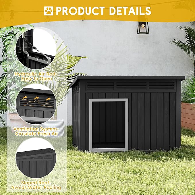 Fancyango Large Weatherproof Dog House - Image 2