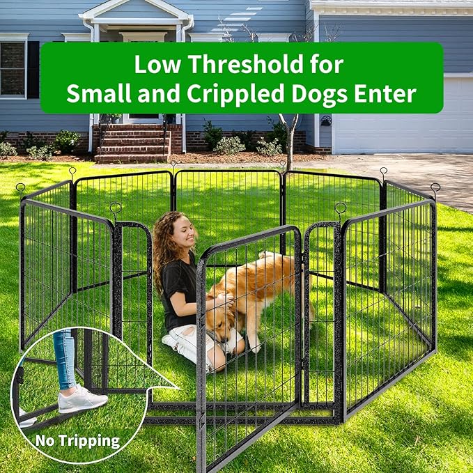 Kfvigoho Dog Playpen Outdoor Extra Wide 32 Piece Panels Heavy Duty Dog Fence - Image 3