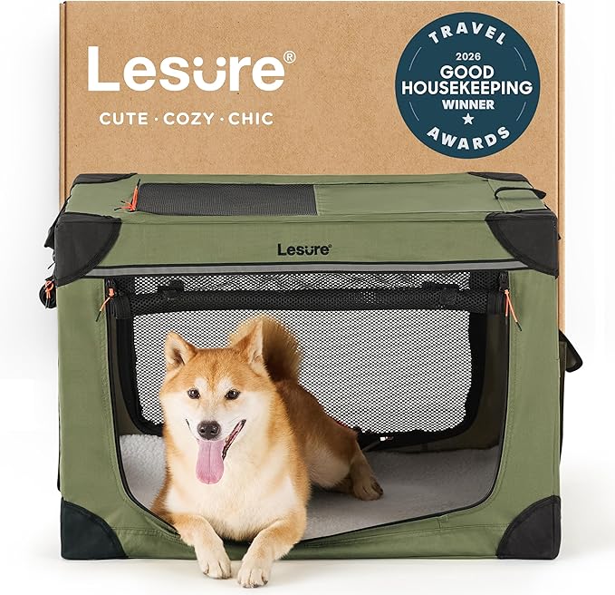 Lesure Shown on TODAY Show Soft Collapsible Dog Crate by Lesure