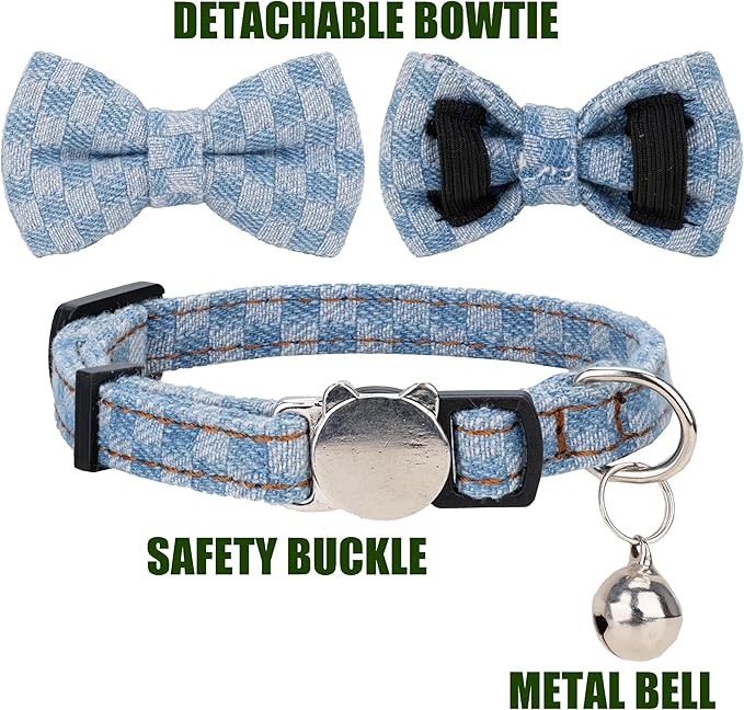 Cat Collar Breakaway Bowtie Safety - Image 3