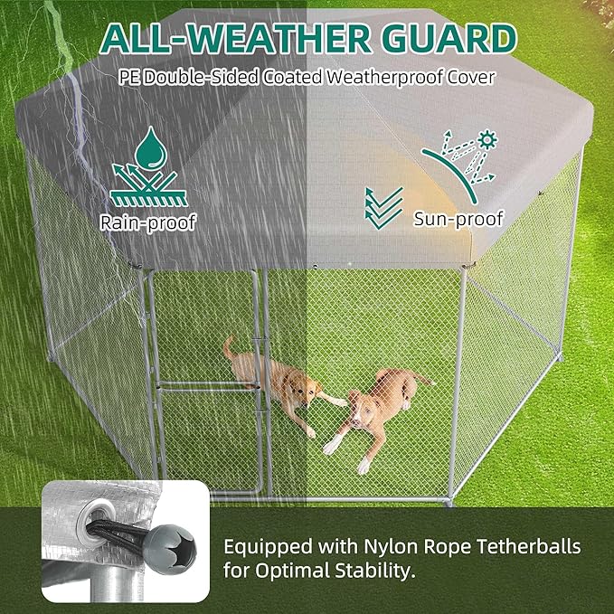 YITAHOME Extra Large Outdoor Dog Kennel - Image 7