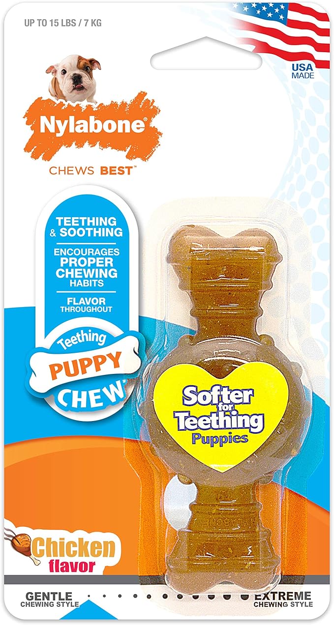 Nylabone Ring Bone Chew Toy for Puppies, Puppy Teething Toys, Puppy Enrichment - Image 6