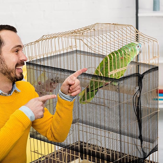 Catcan 2 Pack Bird Cage Seed Catcher Guard, Bird Cage Cover, Heavy Duty - Image 7