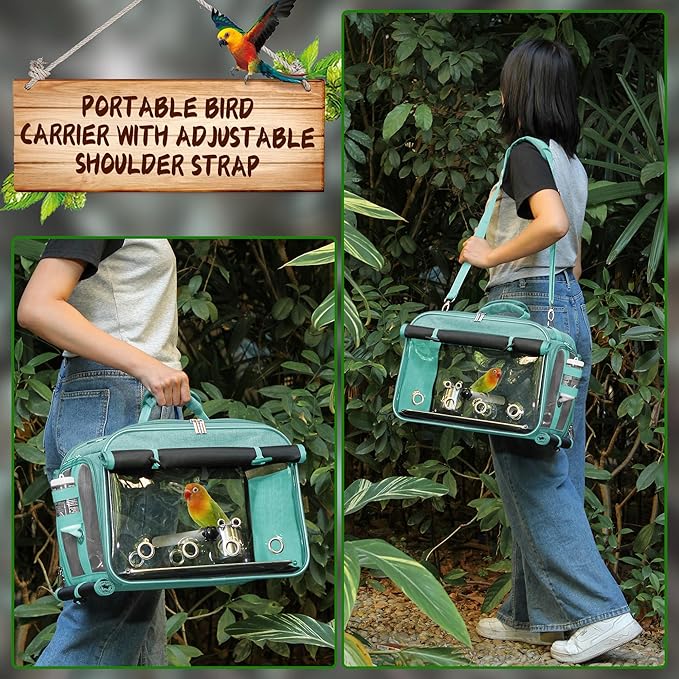 Bird Carrier Airline Approved, Bird Travel Cage - Image 5