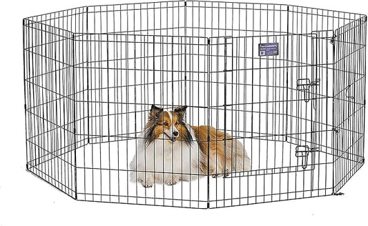 MidWest Homes for Pets 30-Inch Exercise Pen, for Indoor and Outdoor Use by MidWestHomesForPets