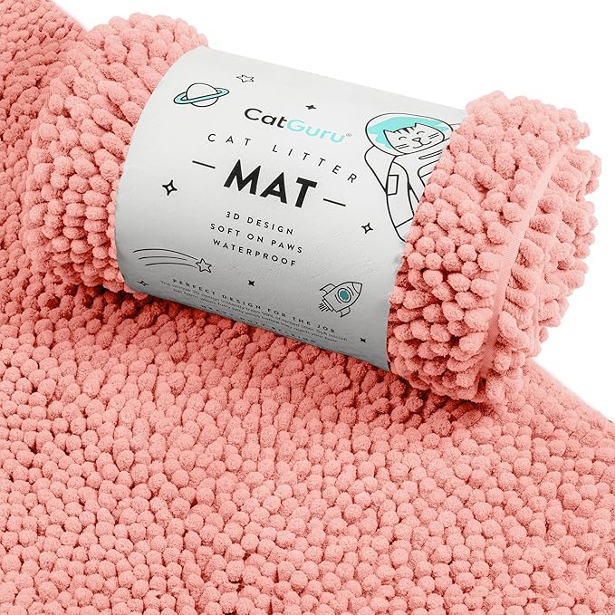 CatGuru Cat Litter Mat, Extra Large, Waterproof Litter Box Mat, Non Slip Kitty by CatGuru