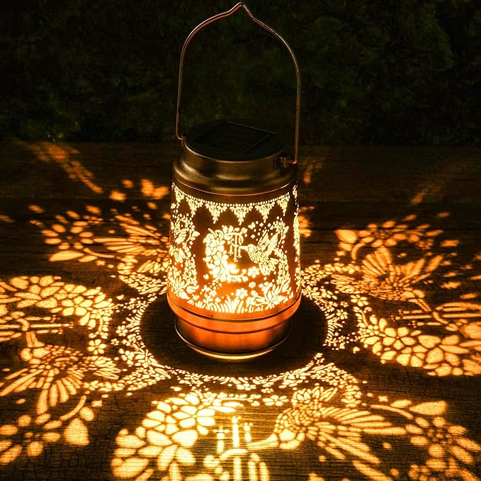 Hummingbird Solar Lanterns Outdoor Waterproof, Hummingbird Gifts - Image 5
