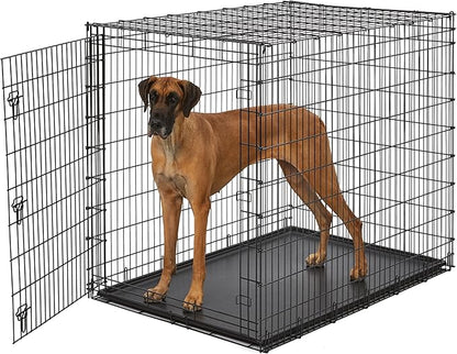 Solutions by MidWest Homes for Pets 54-Inch Drop Pin Crate for Giant Breeds by MidWestHomesForPets