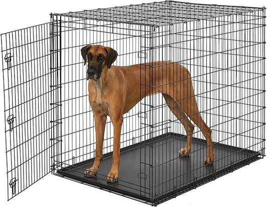 Solutions by MidWest Homes for Pets 54-Inch Drop Pin Crate for Giant Breeds by MidWestHomesForPets
