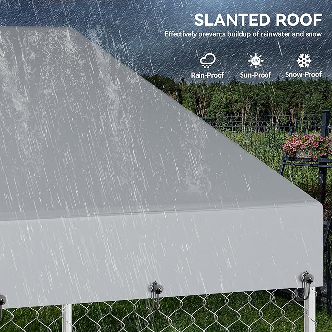 YITAHOME 10'x10' Outdoor Dog Kennel - Image 4