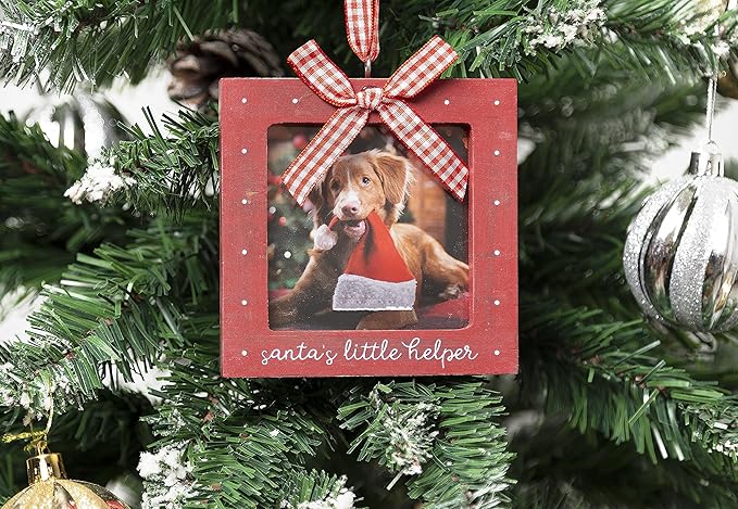 Kate & Milo Santa’s Little Helper Christmas Ornament, Pet Holiday Keepsake - Image 2