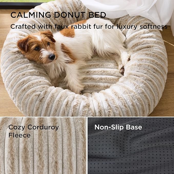 Bedsure ComfyFleece™ Donut Small Dog Bed - Image 3