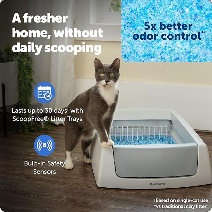 PetSafe ScoopFree Crystal Classic Self-Cleaning Litter Box System – Automatic - Image 2