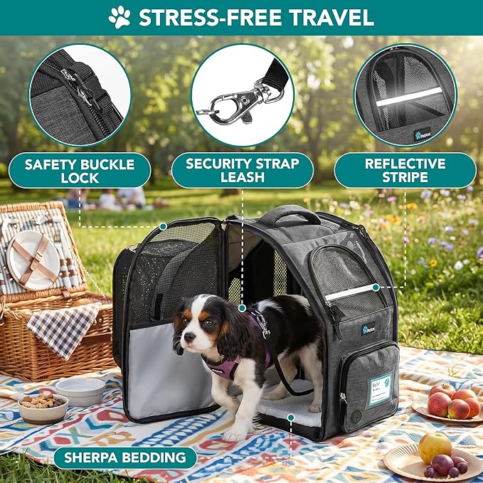 PetAmi Expandable Dog Backpack Carrier - Image 4