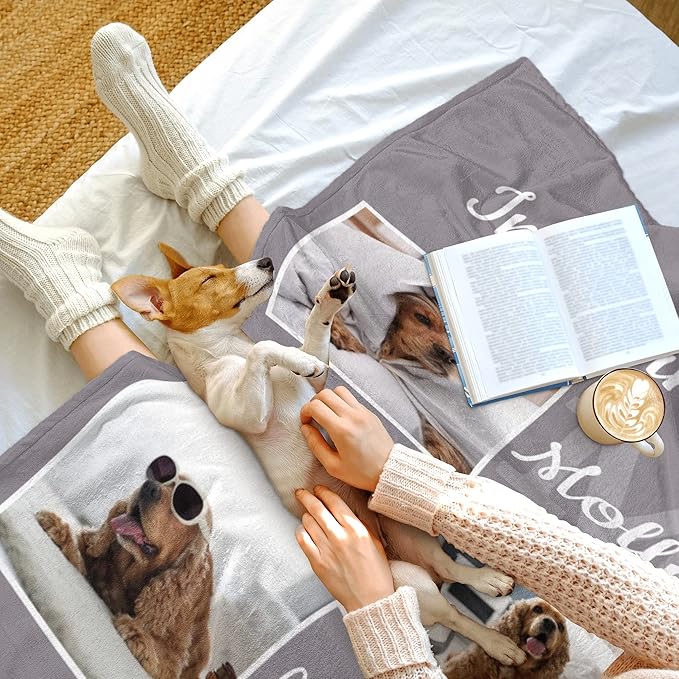 Personalized Pets Blanket with Photos, Custom Dog Blanket - Image 5