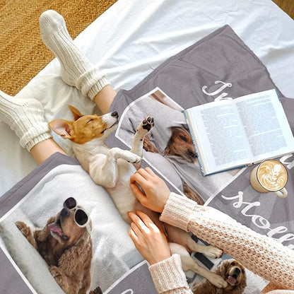 Personalized Pets Blanket with Photos, Custom Dog Blanket - Image 5