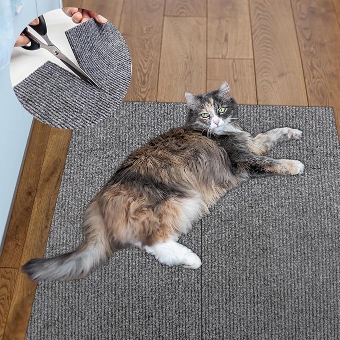 ENONCI Cat Carpet Protector 47.2"x15.8", Wall Corner Cat Scratcher Pad by ENONCI