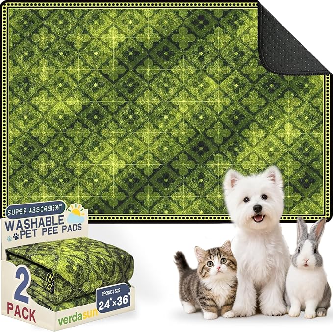 Washable Training Pads for Dog Pee Pads for Dogs by Verdasun